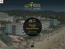Tablet Screenshot of hotelarenal-ibiza.com